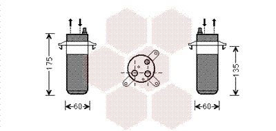 VAN WEZEL Осушитель, кондиционер 4300D446